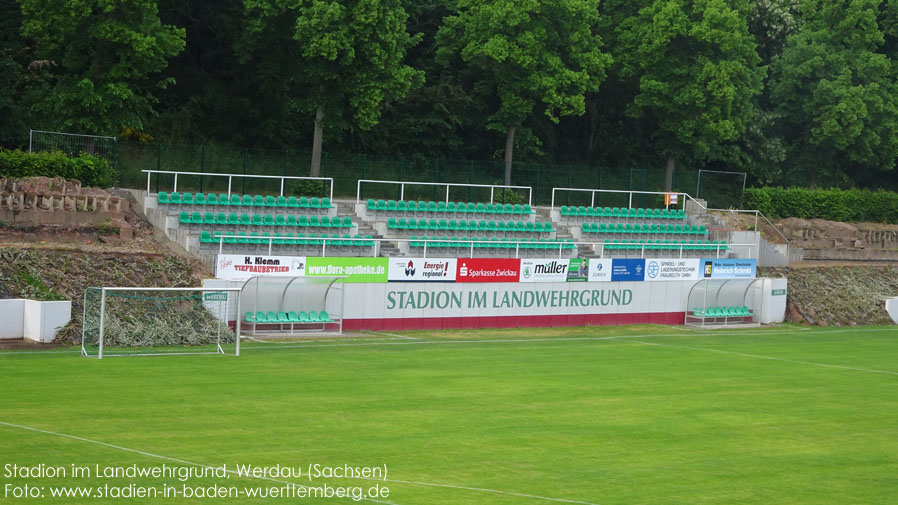 Werdau, Stadion im Landwehrgrund
